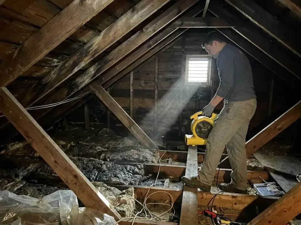 attic-water-damage-drying-proc-007 — frequently asked questions, Emergency Water Extraction & 24/7 Flood Response in Oglesby…